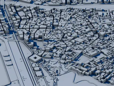 Malaga City 3D Model - Spanish Urban Landscape  3D print model
