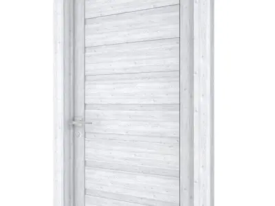 Door-052 wooden door 3D model