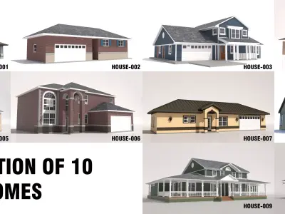 10 House Collection-001 3D model