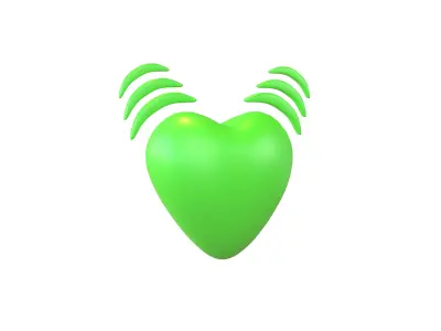 Beating Heart v1 005 Low-poly 3D model