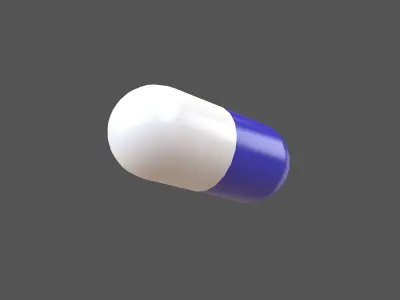 Pills v4 005 Low-poly 3D model