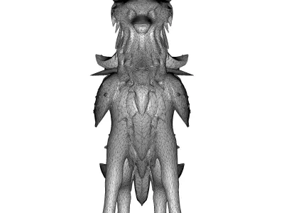 Golden Guardian Wolf Free 3D print model