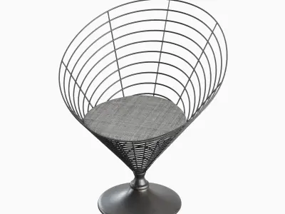 Wire Cone Chair 05 3D model