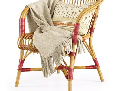 Salvador rattan chair  3D model