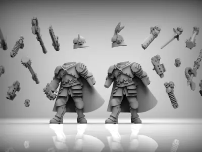 Feudal Guard special weapons squad 3D print model