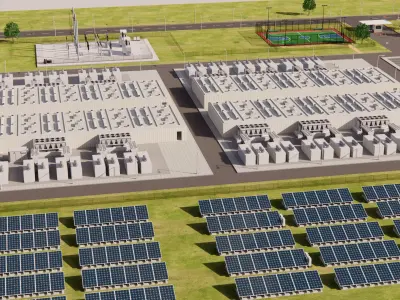 Huge Data Center Area 3D model