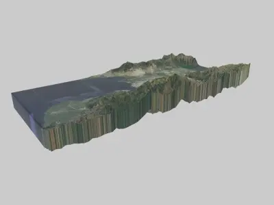 PORT-AU-PRINCE City Low-poly 3D model
