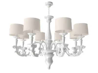 Chandelier A with five lamps 3D model