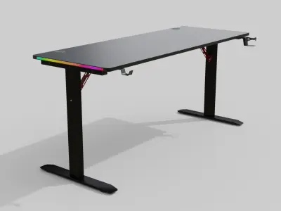Gaming Desk - High-Details Asset Low-poly 3D model