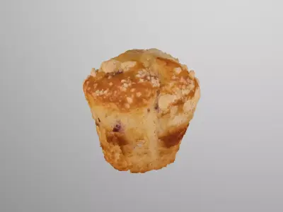 Lemon Muffin 3D model