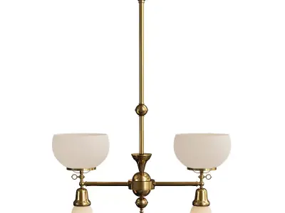 KILPATRICK GAS ELECTRIC MULTI ARM CHANDELIER Low-poly 3D model