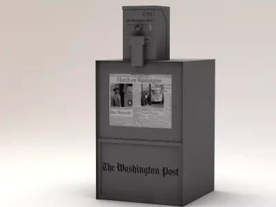 Newspaper Stand 3D model