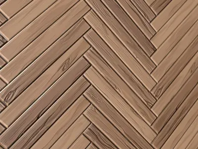 Stylized and Seamless Wood Planks Parquet Texture