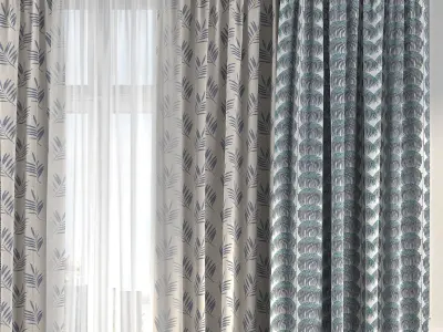 Curtain Set 209 3D model