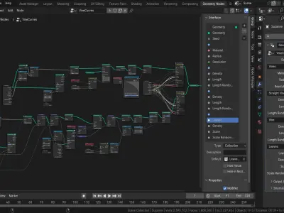 Jungle Vines geometry Node 3D Tudor 3D model