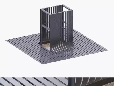 Tree Grills Set 3D model