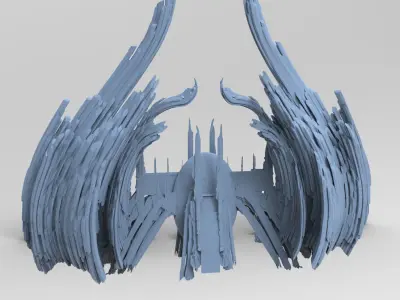 Totum rock cliffs  3D model