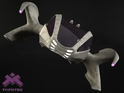 Alien Spaceship - small escape pod 3D model