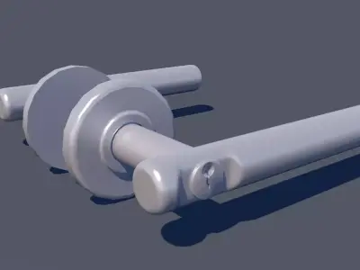Door Lever Round 3D model