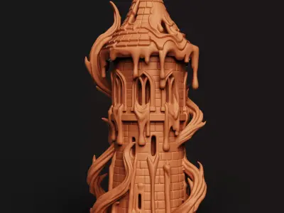 ldritch Horror Tower Tabletop RPG Scenery Free 3D print model