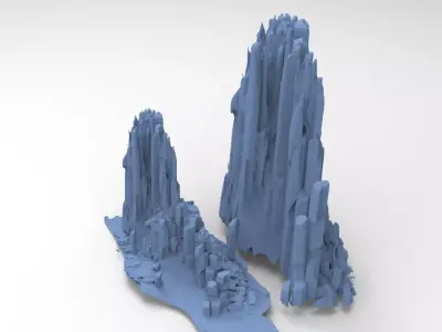 folklore pillars  3D model