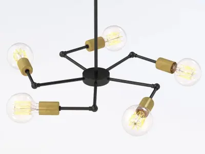 Vega 5 Chandelier By Schoolhouseelectric 3D model