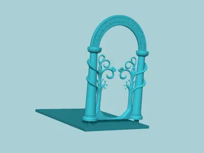 LOTR Door of Durin Bookholder - Book Holder STL 3D print model
