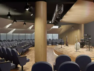 Stage for performances 3D model