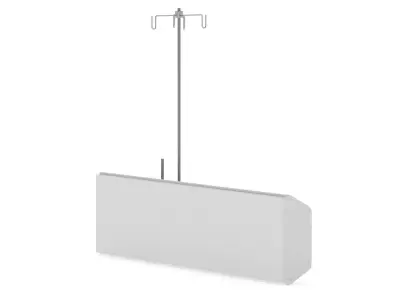 Medical Bed Head Unit 3D model