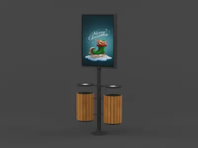 Ashtray Bin 3D model