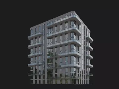 Curve Haven Apartments 3D model