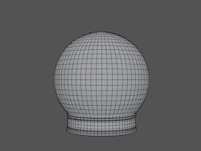 Glass snow globe 3D model