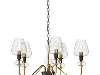 Ivan Chandelier Aged Brass by HIGHGATE HOME 3D model