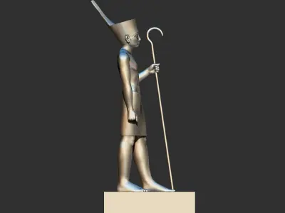 Egyptian King Statuettes Senusret  Petrie 3d  printable model 3D print model