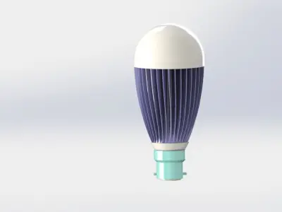 9W LED Bulb Free 3D model