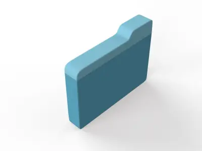 Icon Folder Safari 3D Model Low-poly 3D model