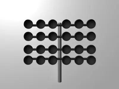 stadium lights obj  3D model