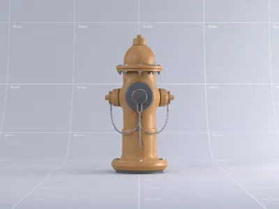 Toronto Water Hydrant 01 3D model