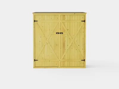 Storage shed Low-poly 3D model