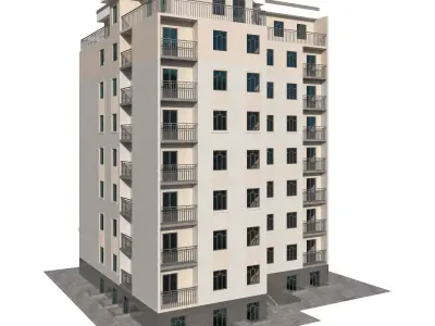 Residental building 3D model buy
