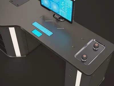 Sci Fi Lab Table 3D model