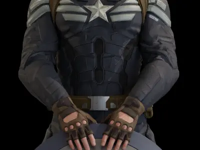 Captain America Steve Rogers from CA and the Winter Soldier 3D model