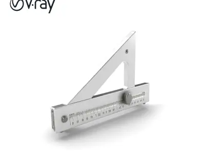 Fluorescent Spirit Level Model Pack Low-poly 3D model