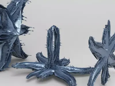 Sci-Fi Ocean Diver Towers  3D model