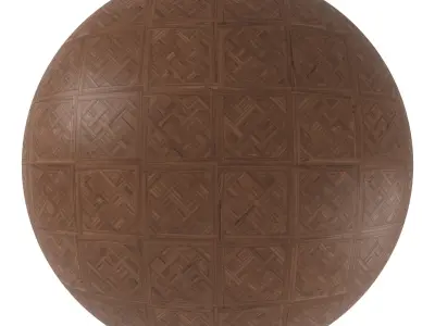 Parquet - Laminate - Wooden floor 4 in 1 3D model 8