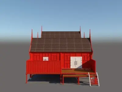 RUMAH TRADISIONAL MELAYU KELANTAN DARUL NAIM  Free 3D print model