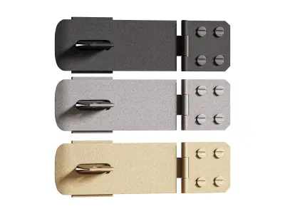  Wrought Iron Hasp 3D model