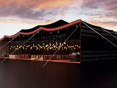 Traditional tent Bayt Al-Shaar 3D model