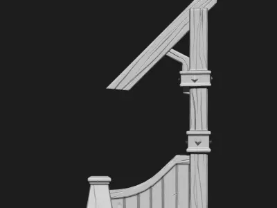 Stylized Poles IMM Brush Pack 5 in One 3D model