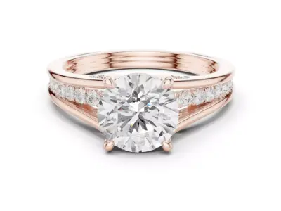  solitaire ring 3dm stl render detail 3D print model 3D print model